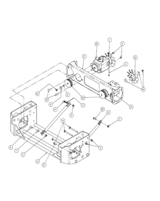 Hydro Pump Assembly Diagram and Parts List for M60-KW LC-53AB5GFX750-29HP Cub Cadet Lawn Tractor